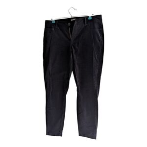 Maurices Women's Black Straight Leg Velvet Feel Pants